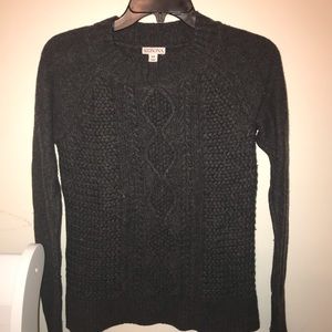 Dark Grey Detailed Sweater